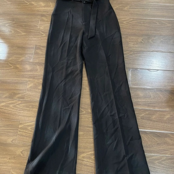 Zara high waisted belted long pants - Picture 7 of 10